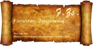 Forstner Zsuzsanna névjegykártya